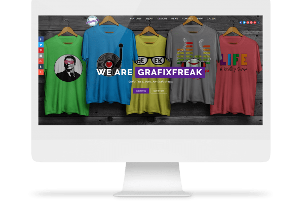 GrafixFreak web design project